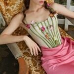 Flower Vine Phantom Corset Dress