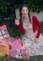 Red Garnet Corset Dress - Image 7