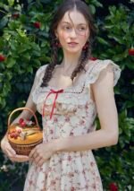 Red Garnet Corset Dress - Image 3