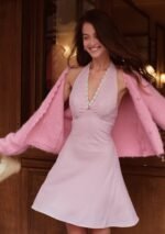 Pink Grid Diary Dress - Image 9