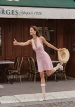Pink Grid Diary Dress - Image 8