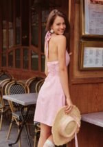 Pink Grid Diary Dress - Image 7